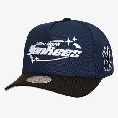 Mitchell & Ness New York Yankees Navy/Black 404 Club Starz Pro Pinch Snapback Hat