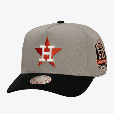 Mitchell & Ness Houston Astros Gray/Black Cooperstown In the City Pro Pinch Snapback Hat