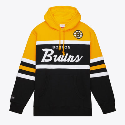Mitchell & Ness Boston Bruins Black Head Coach Pullover Hoodie