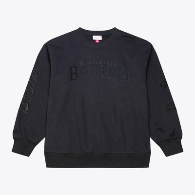 Mitchell & Ness Boston Bruins Black Phantom Fleece Sweatshirt