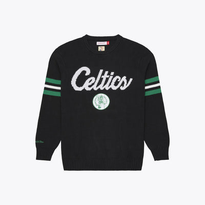 Mitchell & Ness Boston Celtics Black Head Coach Sweater