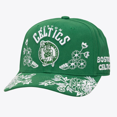 Mitchell & Ness Boston Celtics Kelly Green Morning Haze Pro Crown Snapback Hat