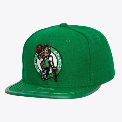Mitchell & Ness Boston Celtics Kelly Green Upscale Snapback Hat