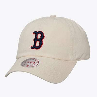 Mitchell & Ness Boston Red Sox Cream Off-Season 1904 Dad Adjustable Hat