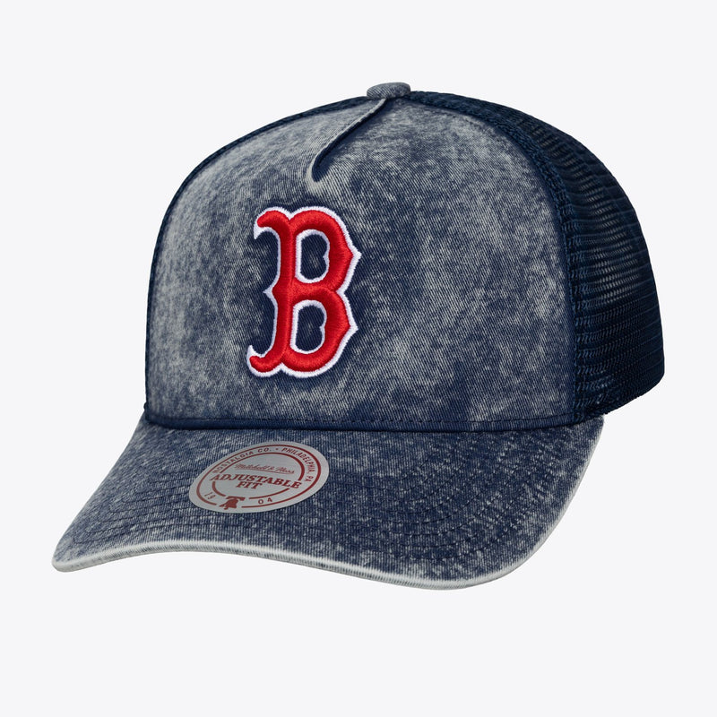Mitchell & Ness Boston Red Sox Navy Gameday Trucker Adjustable Hat