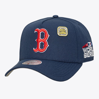 Mitchell & Ness Boston Red Sox Navy Legacy Made Champ Pro Pinch Snapback Hat