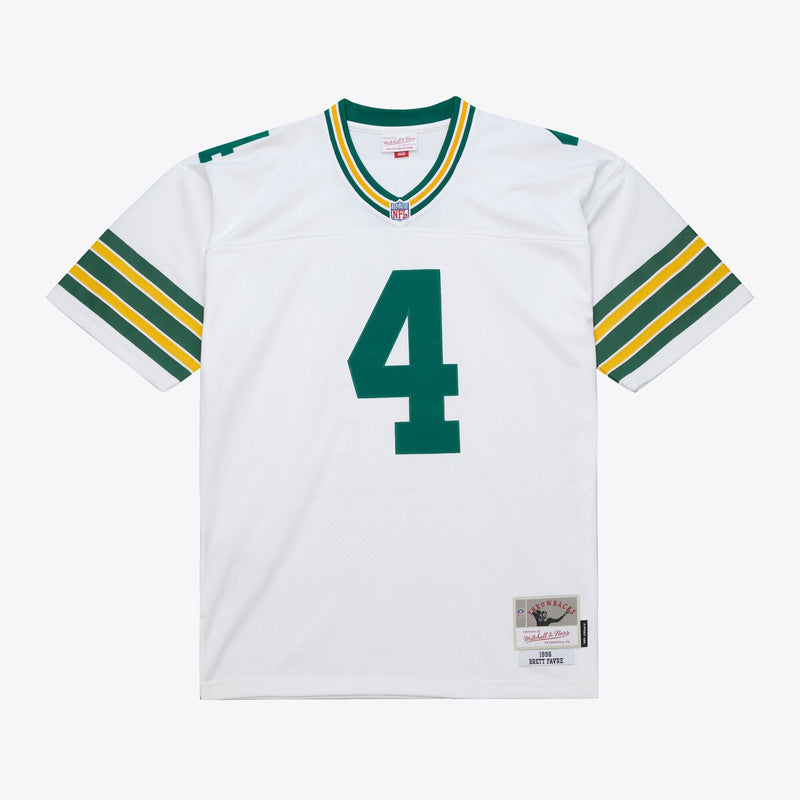 Mitchell & Ness Brett Favre Green Bay Packers 1996 White Legacy Jersey