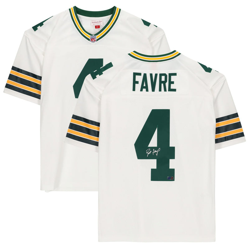 Brett Favre Green Bay Packers Fanatics Authentic Autographed Mitchell & Ness Replica Jersey - White