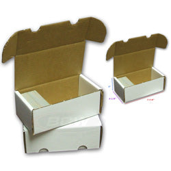 BCW 400 Count Single Row Storage Box Bundle - White Corrugated (50 Boxes)