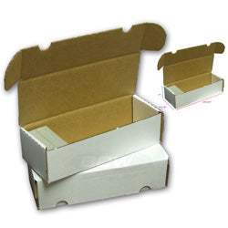 BCW 550 Count Card Storage Box Bundle (50 Boxes) - White Cardboard