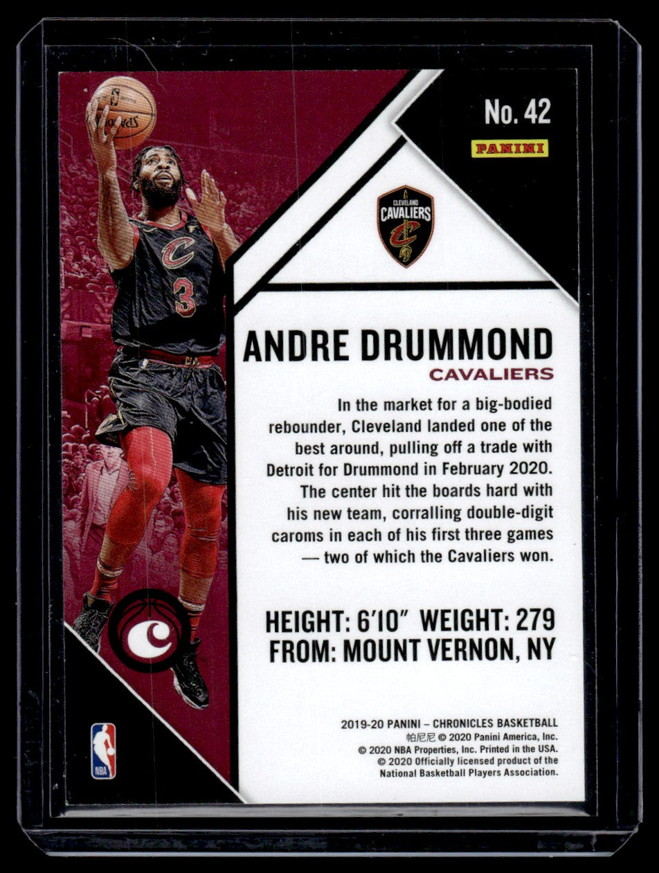 2019 Panini Chronicles #42 Andre Drummond Always on Center Stage /149