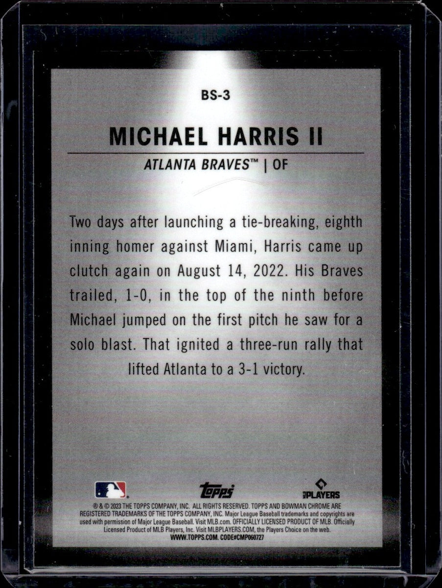 2023 Bowman Chrome #BS-3 Michael Harris II Rookie Atlanta Braves