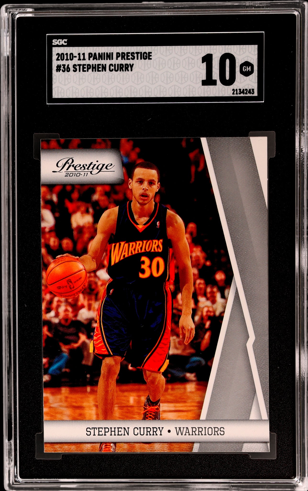 2010 Panini Prestige Stephen Curry #36 SGC 10