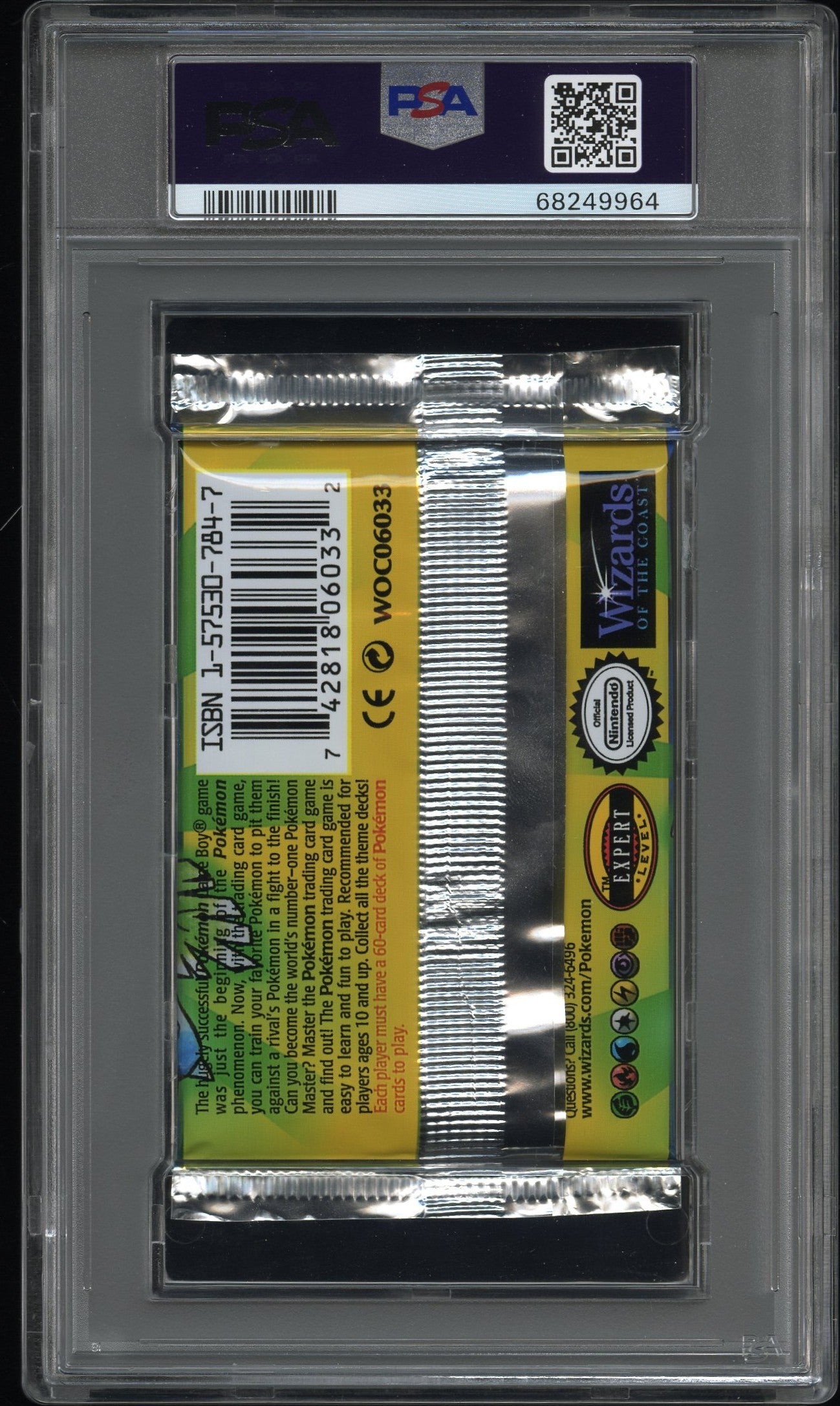 1999 Pokémon Base Set Venusaur Booster Pack PSA 10