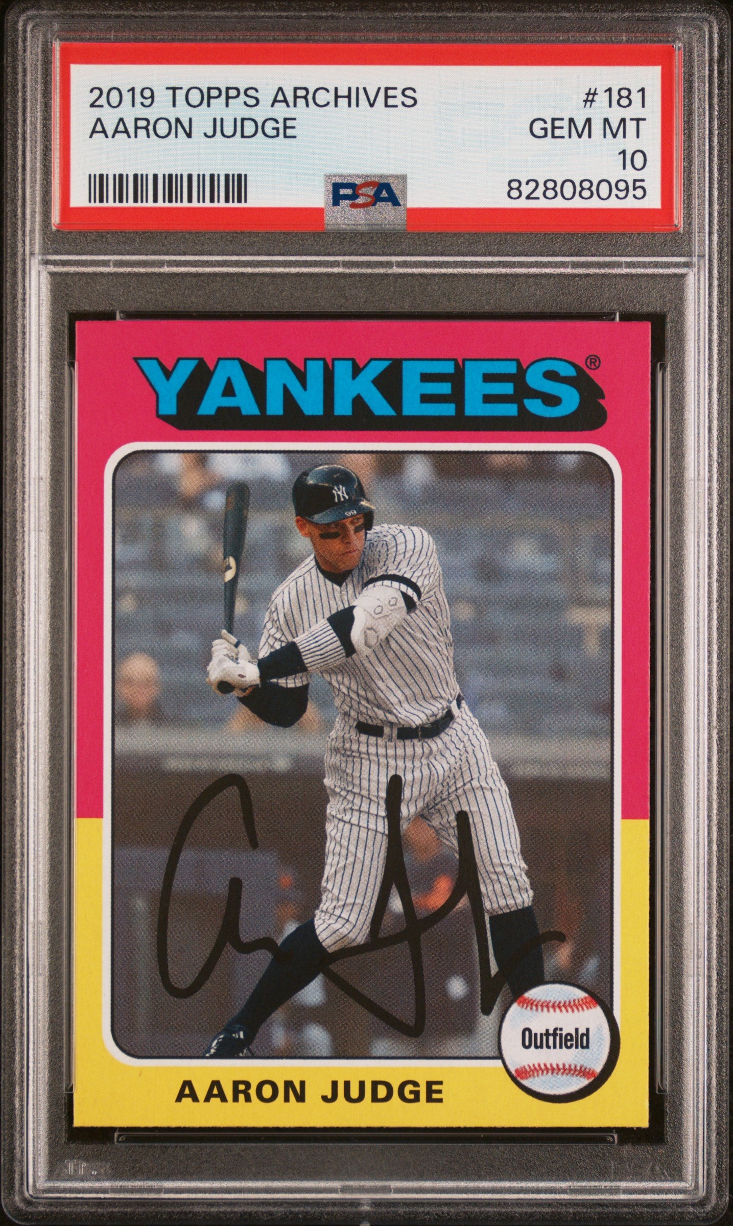 2019 Topps Archives Aaron Judge #181 PSA 10