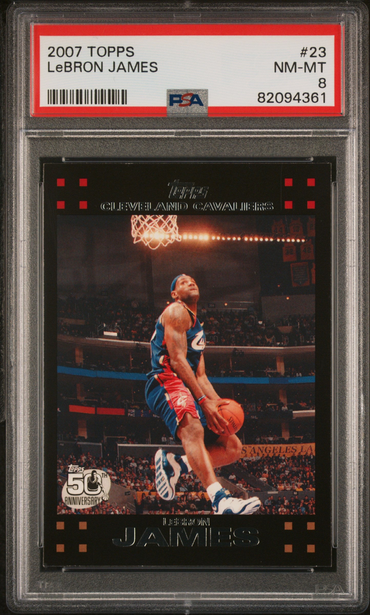 2007 Topps LeBron James #23 PSA 8