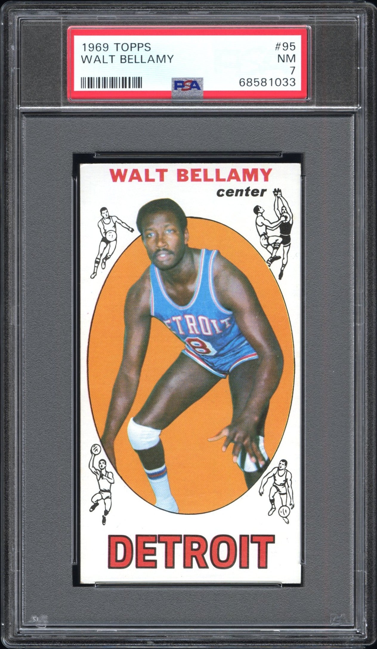 1969 Topps #95 Walt Bellamy PSA 7