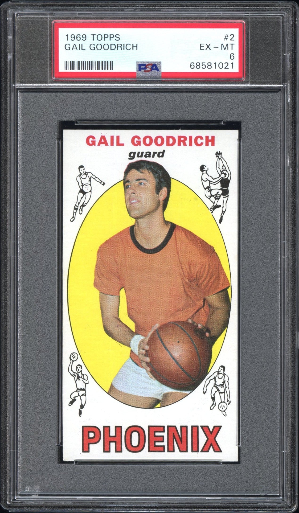 1969 Topps #2 Gail Goodrich PSA 6