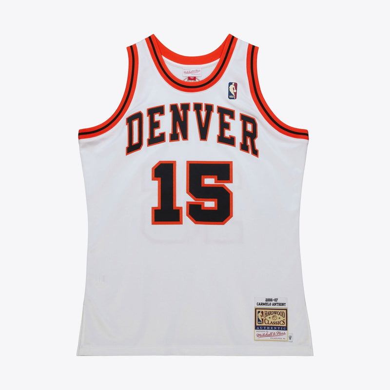 Mitchell & Ness Carmelo Anthony Denver Nuggets 2006-07 White Authentic Jersey