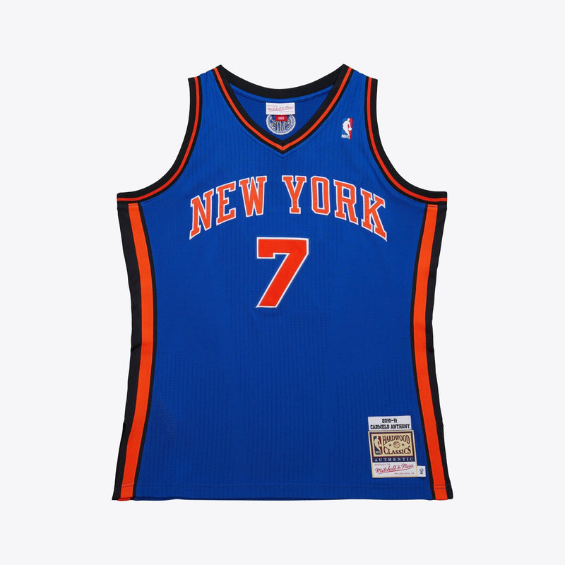 Mitchell & Ness Carmelo Anthony New York Knicks 2010-11 Blue Authentic Jersey