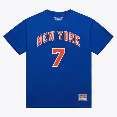 Mitchell & Ness Carmelo Anthony New York Knicks Blue Name & Number T-Shirt
