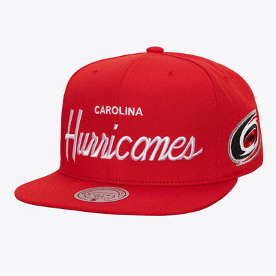 Mitchell & Ness Carolina Hurricanes Red Head Coach Snapback Hat