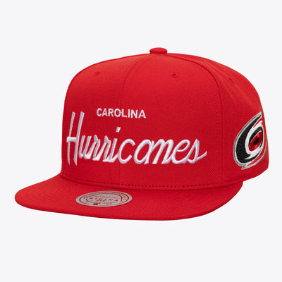 Mitchell & Ness Carolina Hurricanes Red Head Coach Snapback Hat