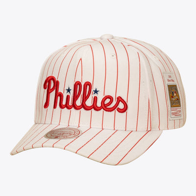 Mitchell & Ness Chase Utley Philadelphia Phillies 2008 Cream Cooperstown Jersey Cut Pro Crown Snapback Hat