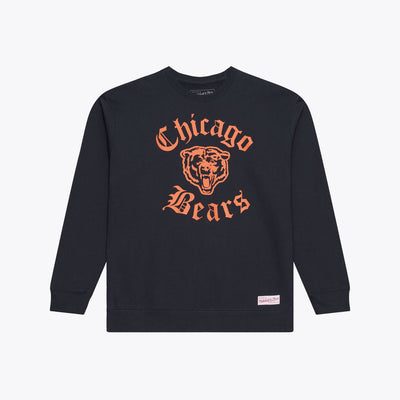 Mitchell & Ness Chicago Bears Navy Old English Sweatshirt