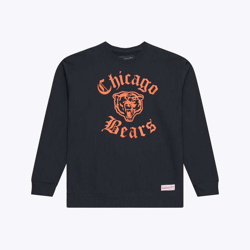 Mitchell & Ness Chicago Bears Navy Old English Sweatshirt