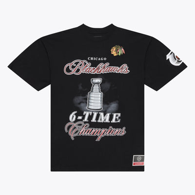 Mitchell & Ness Chicago Blackhawks Black Legacy Made T-Shirt
