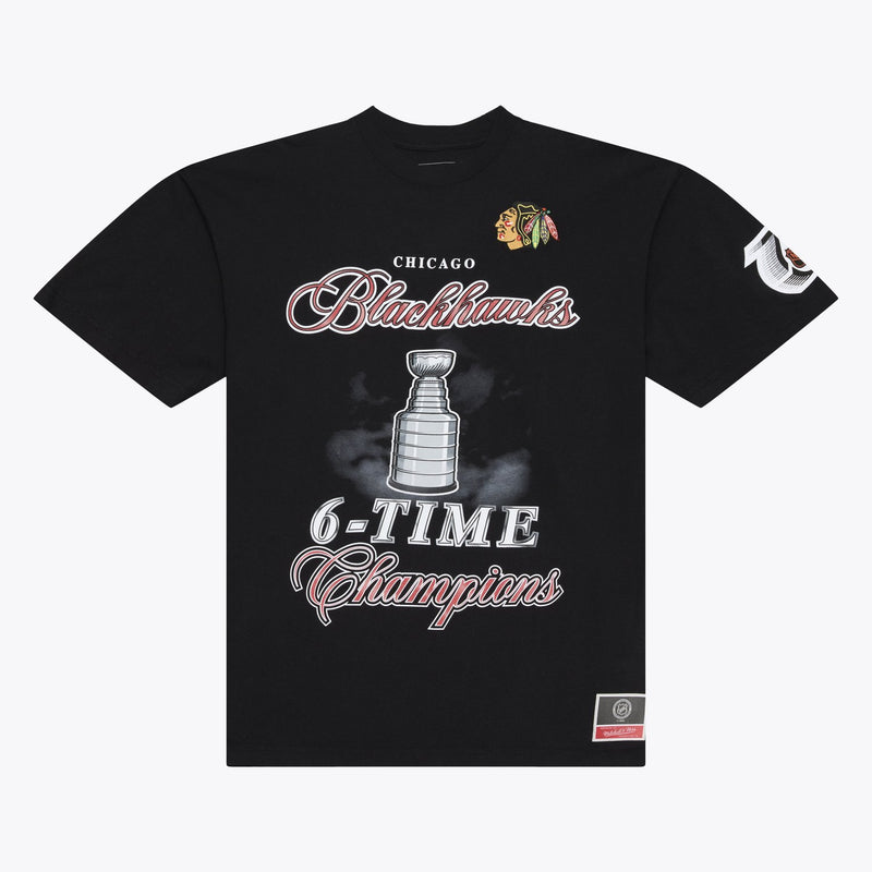 Mitchell & Ness Chicago Blackhawks Black Legacy Made T-Shirt