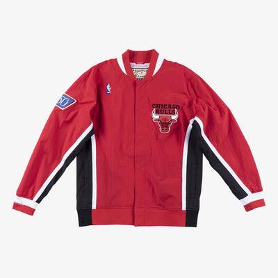 Mitchell & Ness Chicago Bulls 1996-97 Red Authentic Full-Snap Warmup Jacket