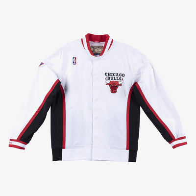 Mitchell & Ness Chicago Bulls 1996-97 White Authentic Full-Snap Warmup Jacket