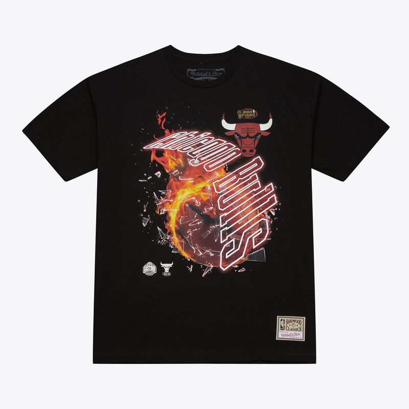 Mitchell & Ness Chicago Bulls Black Blaze T-Shirt
