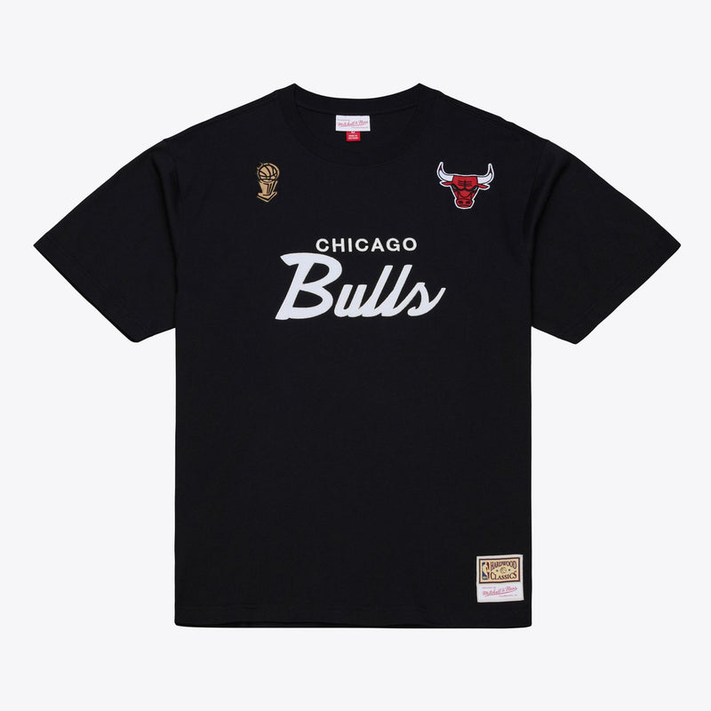 Mitchell & Ness Chicago Bulls Black Head Coach T-Shirt