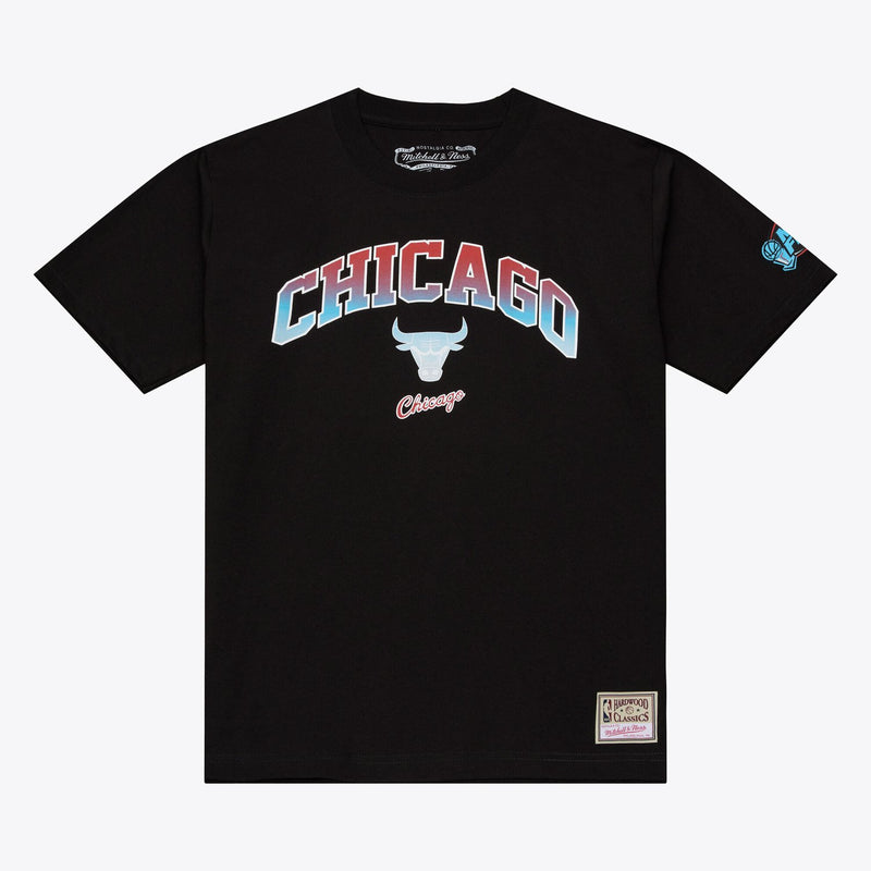 Mitchell & Ness Chicago Bulls Black Quiet Blaze Arch T-Shirt