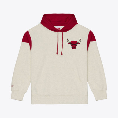 Mitchell & Ness Chicago Bulls Cream Retro Roots French Terry Hoodie