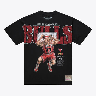 Mitchell & Ness Chicago Bulls M&N x LRG Black Wild Art T-Shirt