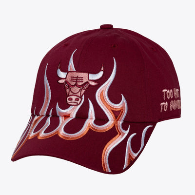 Mitchell & Ness Chicago Bulls Maroon Hot 4 U 1904 Dad Adjustable Hat