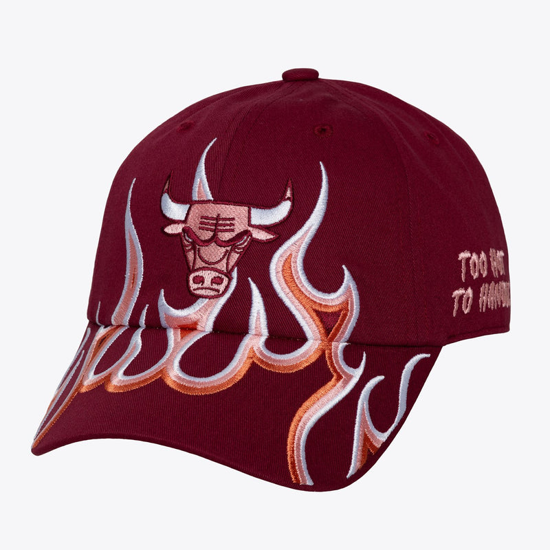 Mitchell & Ness Chicago Bulls Maroon Hot 4 U 1904 Dad Adjustable Hat
