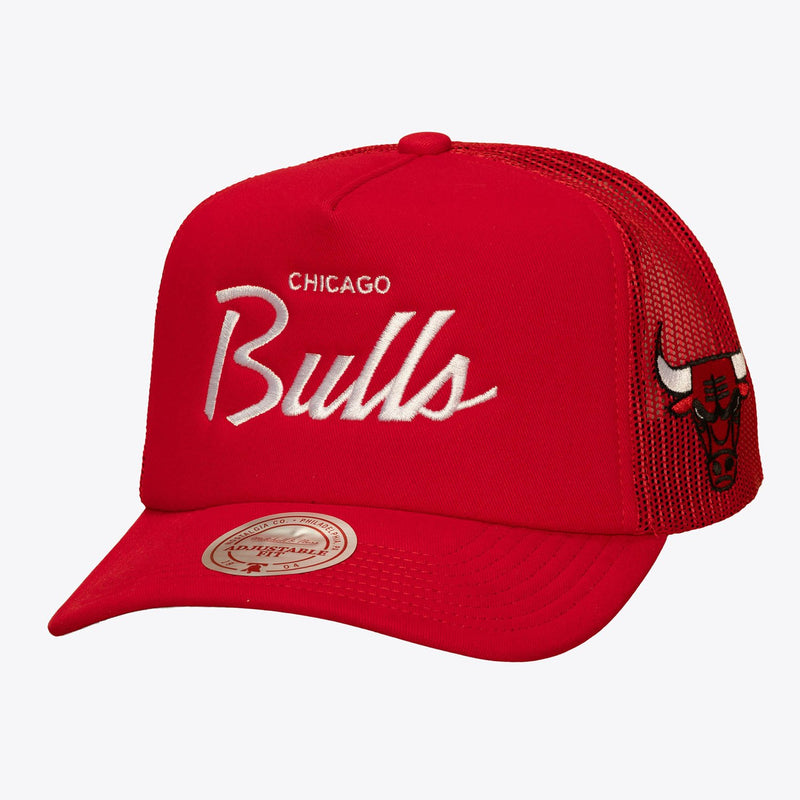 Mitchell & Ness Chicago Bulls Red Head Coach Trucker Adjustable Hat