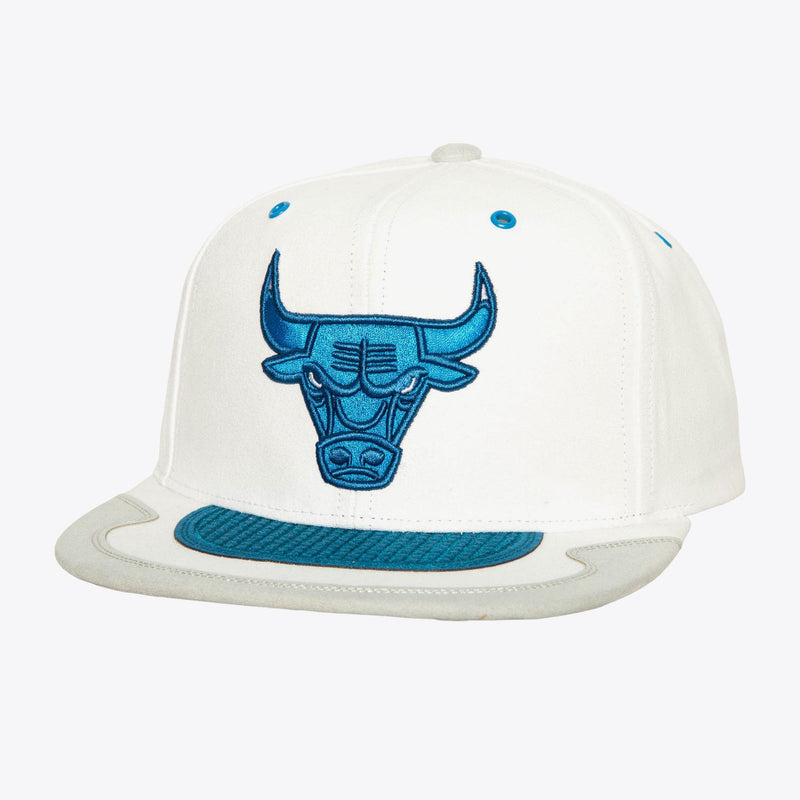 Mitchell & Ness Chicago Bulls White Day 4 Snapback Hat
