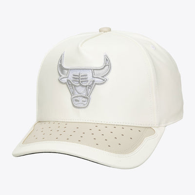 Mitchell & Ness Chicago Bulls White Day One Pro Pinch Snapback Hat