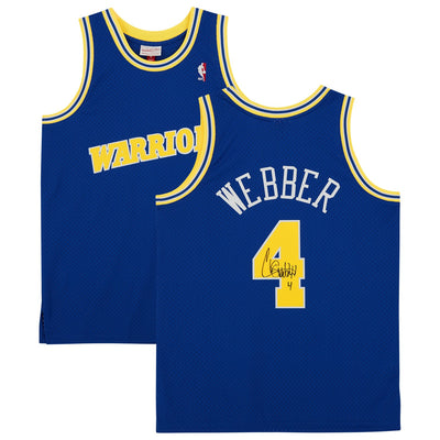 Chris Webber Golden State Warriors Autographed Fanatics Authentic Royal 1993-94 Mitchell & Ness Swingman Jersey