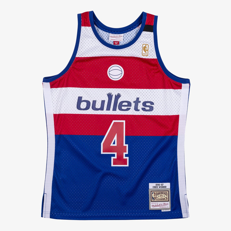 Mitchell & Ness Chris Webber Washington Bullets 1996-97 Blue Swingman Player Jersey