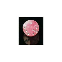 Chessex Ghostly Glow 12mm D6 Dice Block (36 Count) - Pink/Silver