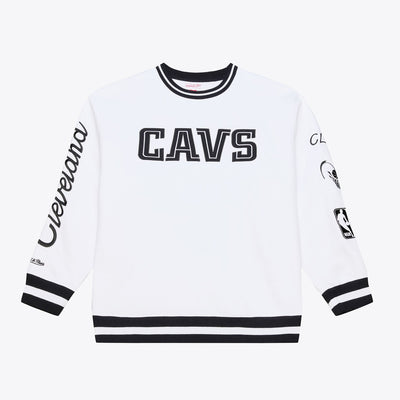 Mitchell & Ness Cleveland Cavaliers Arctic White Fleece Crewneck Sweatshirt