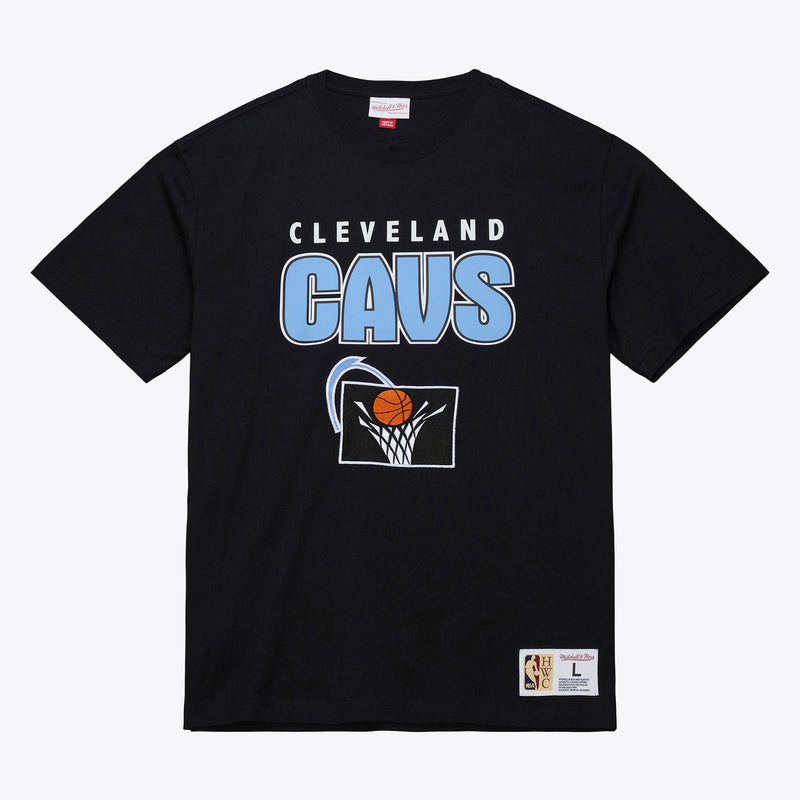 Mitchell & Ness Cleveland Cavaliers Black Throwback Premium T-Shirt