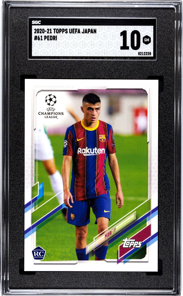 2020 Topps UEFA Champions League Japan Pedri #61 SGC 10